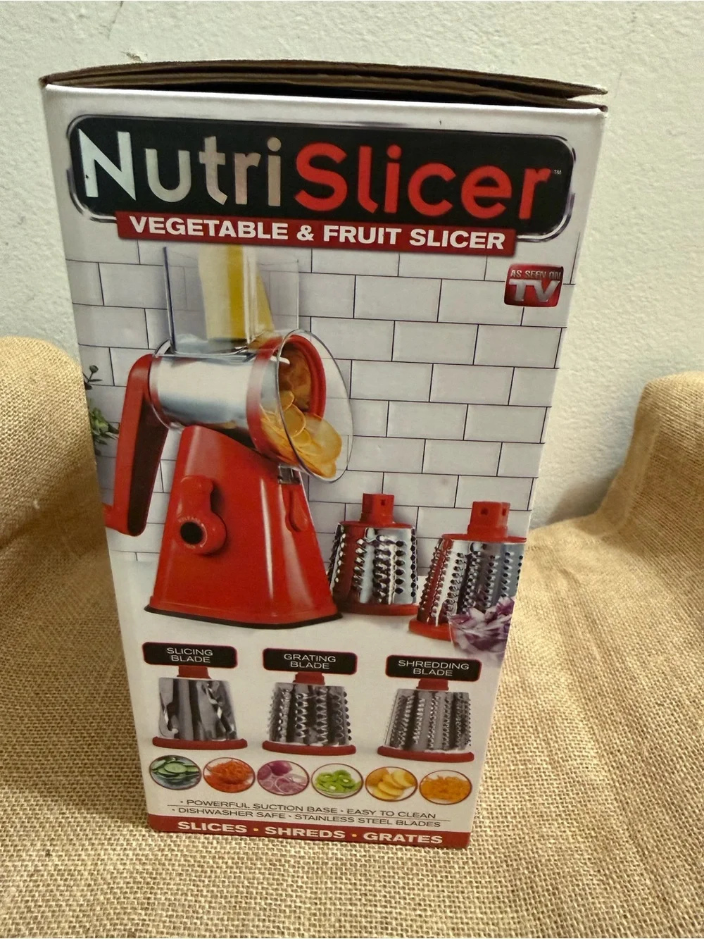 Nutrislicer Red Vegetable & Fruit Slicer -